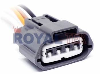 FICHA DE CONEXION ROYALTEK FICHA DE CONEXION ROYALTEK 4 (CUATRO) VIAS TAPA TANQUE DE COMB. RENAULT SANDERO LOGAN CLIO FLUENCE 16V - VENTA EN PAQUETES DE 5 UNIDADES ---